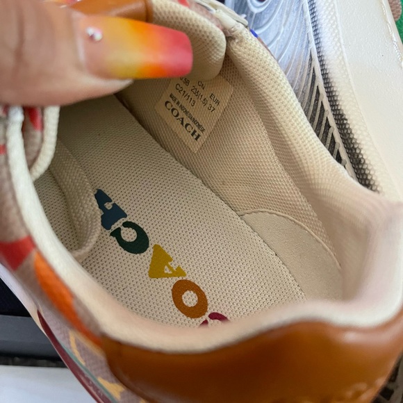 Coach Lowline Coated Canvas Low Top Sneaker Woman size 37 - Picture 6 of 7